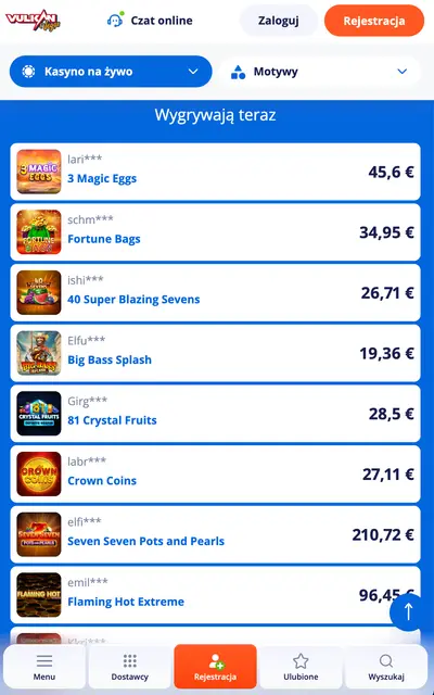 Vulkan Vegas — VIP na telefonie