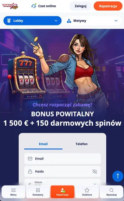 Vulkan Vegas — bonus powitalny na telefonie